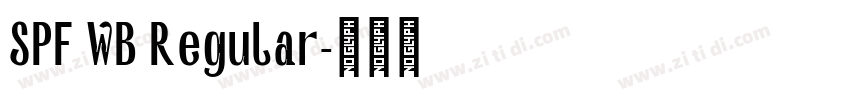 SPF WB Regular字体转换